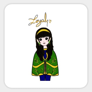 Loyal girl Sticker